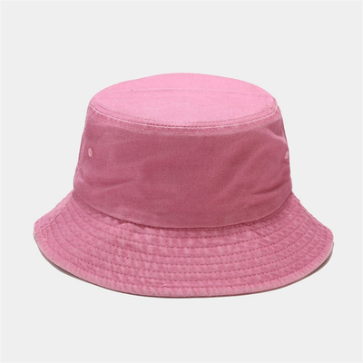 Tampão liso dobrável da sarja de Nimes do algodão de Bucket Hat Washed do pescador unisex para exterior