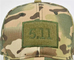Chapéu militar da pesca da borda da curva do boné de beisebol do exército ajustável unisex retro da camuflagem