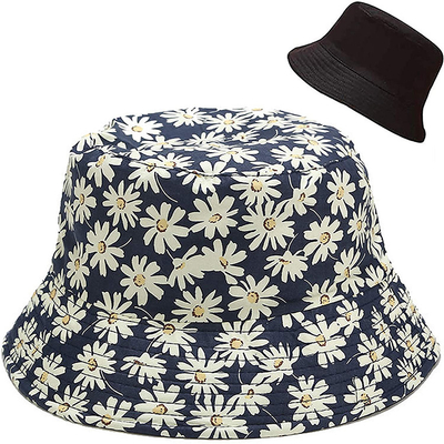 Pescador Bucket Hat da cor sólida para o tampão reversível da pesca da praia de Sun do verão do algodão dos homens das mulheres