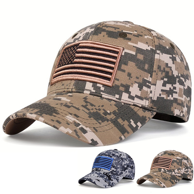 Unisex bandeira dos EUA bonés de beisebol bordados Primavera e Outono chapéus regulaveis de exterior chapéus descontraídos chapéu de protetor solar