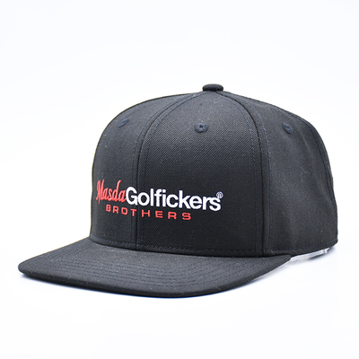 Boné Snapback de Hip Hop Esportivo com Aba Reta e Logotipo de Bordado Personalizado para Homens