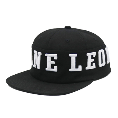 6 painéis de alta qualidade Flat Brim Hip Hop Cap Snapback Custom 3D bordado Snapback Cap Fornecedor